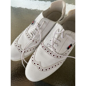 Gucci Men's White Leather Lace-up Sneakers Shoes Pre Owned US 9 1/2